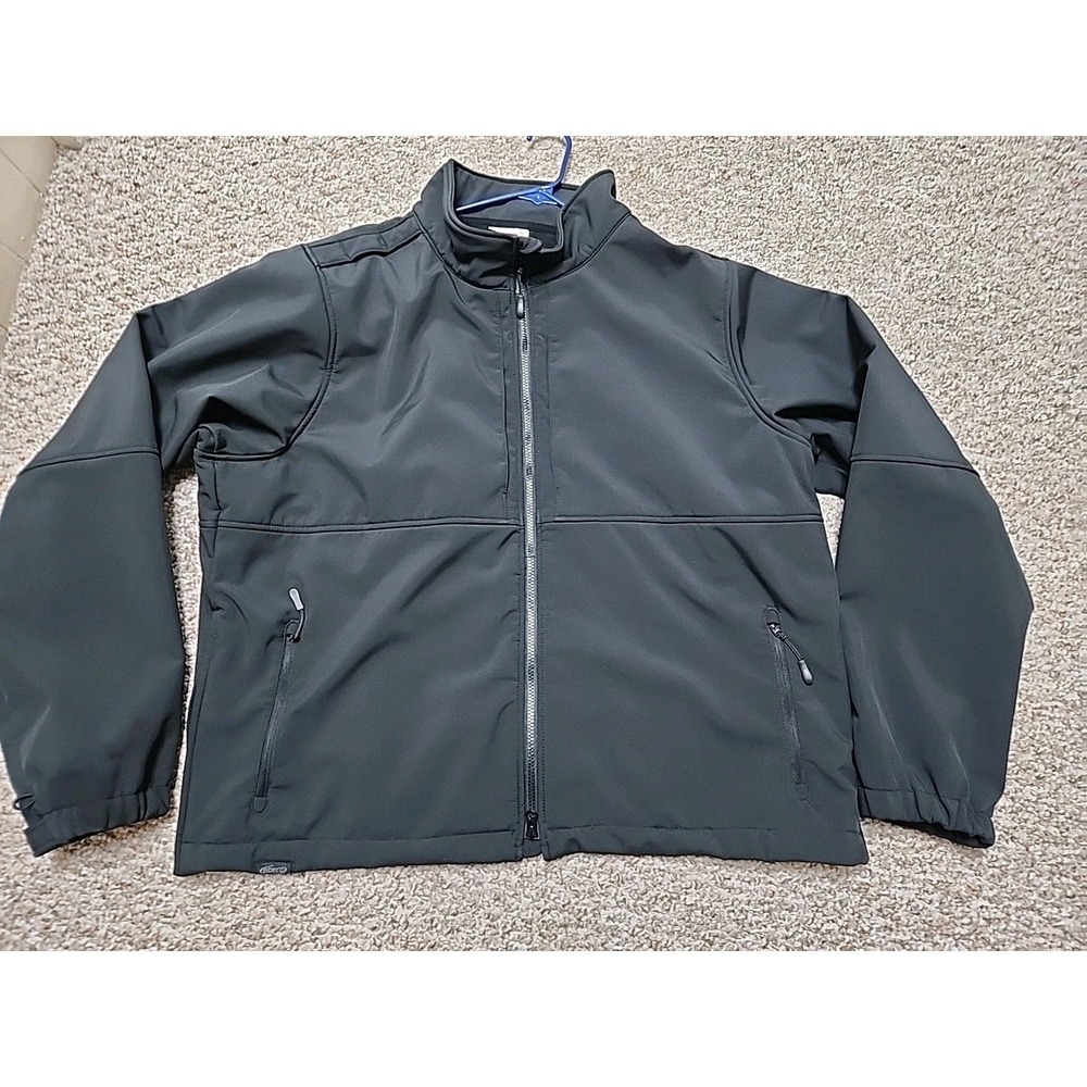 ELBECO SHIELD PERFORMANCE SOFT SHELL JACKET‎ SIZE 2XL Long Black Zip